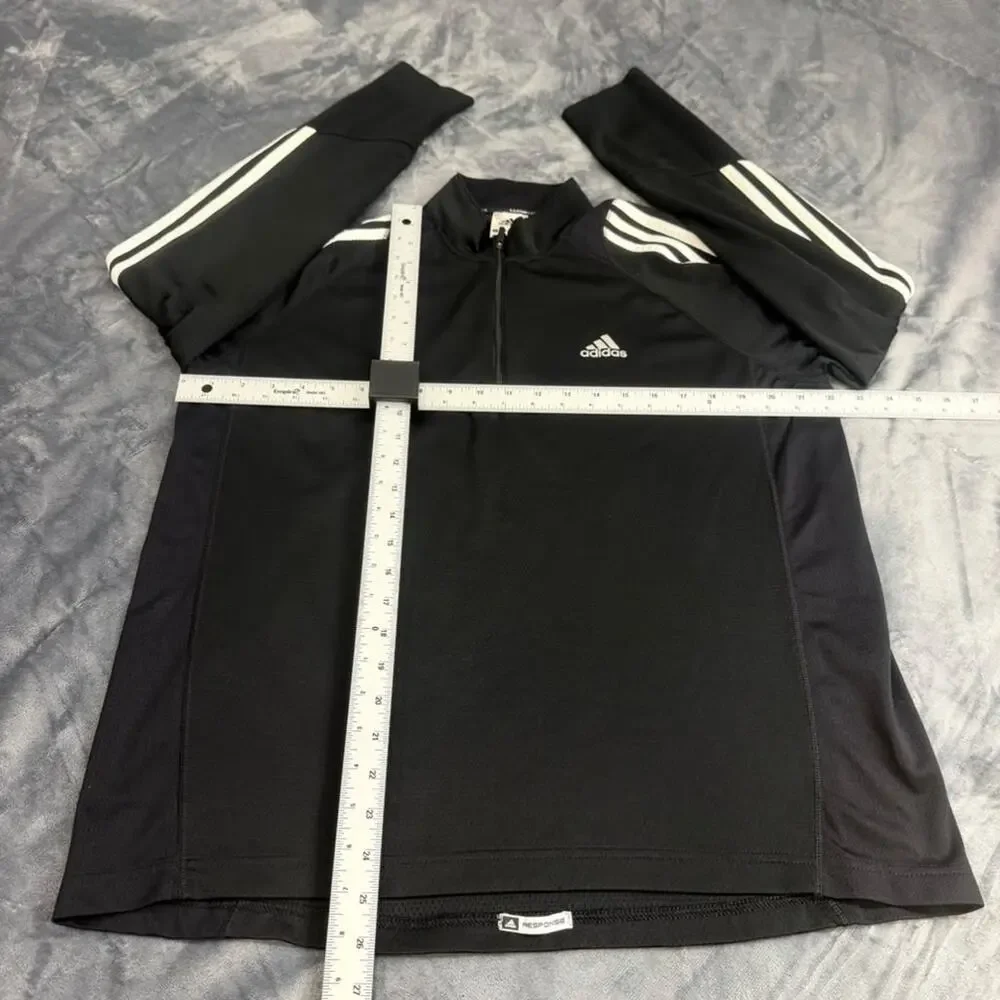 Adidas ClimaCool Men’s S L Black 1/4 Quarter Zip Long Sleeve Mock Neck Pullover